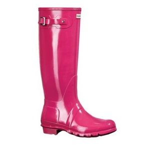 Hot Pink Tall Hunter rain boots